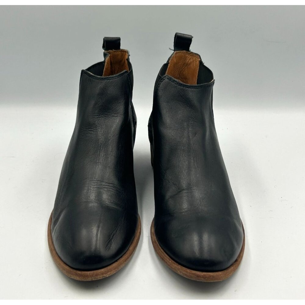 Frye Women's Black Leather Carson Chelsea Pull On Ankle Boots Size 9.5M 3250 - Picture 9 of 16